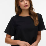 VERO MODA VMMYMILO o-neck top boo in silver lining - Image 4