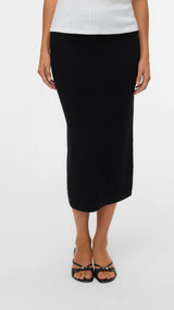 VERO MODA VMNANCY 7/8 skirt boo in black w. birch flower - Image 4