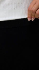 VERO MODA VMNANCY 7/8 skirt boo in black w. birch flower - Image 5