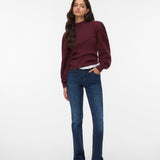 VERO MODA VMNEWLIMONE highneck pullover boo in winetasting - Image 1