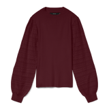 VERO MODA VMNEWLIMONE highneck pullover boo in winetasting - Image 3