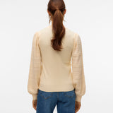 VERO MODA VMNEWLIMONE highneck pullover boo in birch - Image 2