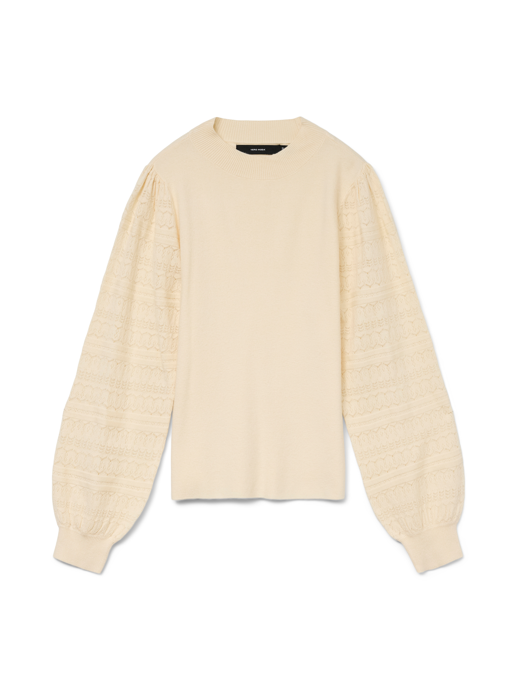 VERO MODA VMNEWLIMONE highneck pullover boo in birch - Image 3