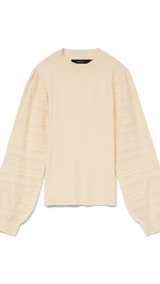 VERO MODA VMNEWLIMONE highneck pullover boo in birch - Image 3