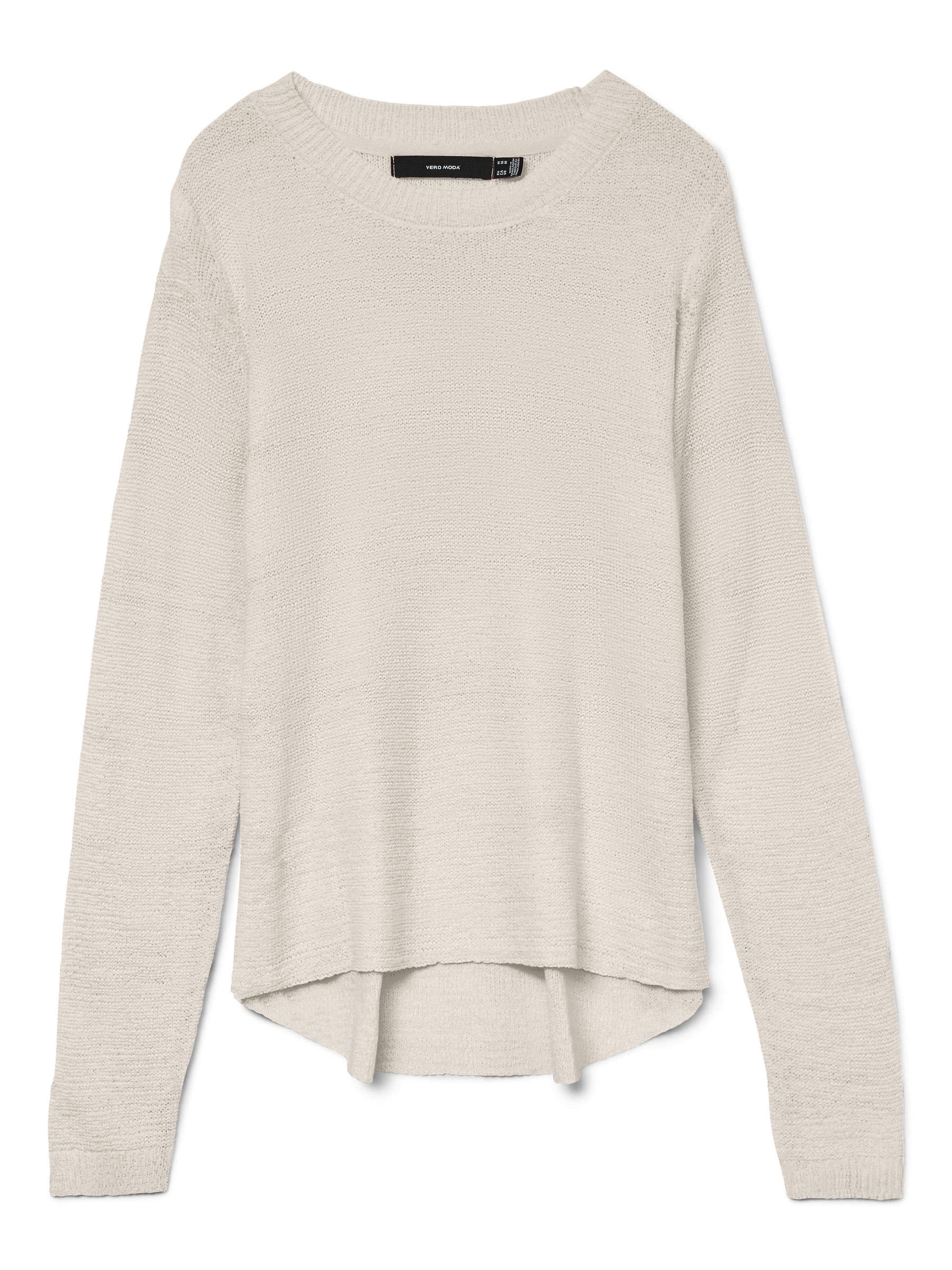 VERO MODA VMNUEVOCHARITY o-neck pull boo in birch w. black - Image 3