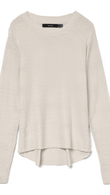VERO MODA VMNUEVOCHARITY o-neck pull boo in birch w. black - Image 3