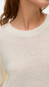 VERO MODA VMNUEVOCHARITY o-neck pull boo in birch w. black - Image 5