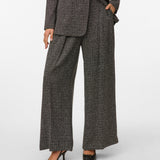 VERO MODA VMPERLE super wide pant in black salt and pepper - Image 1