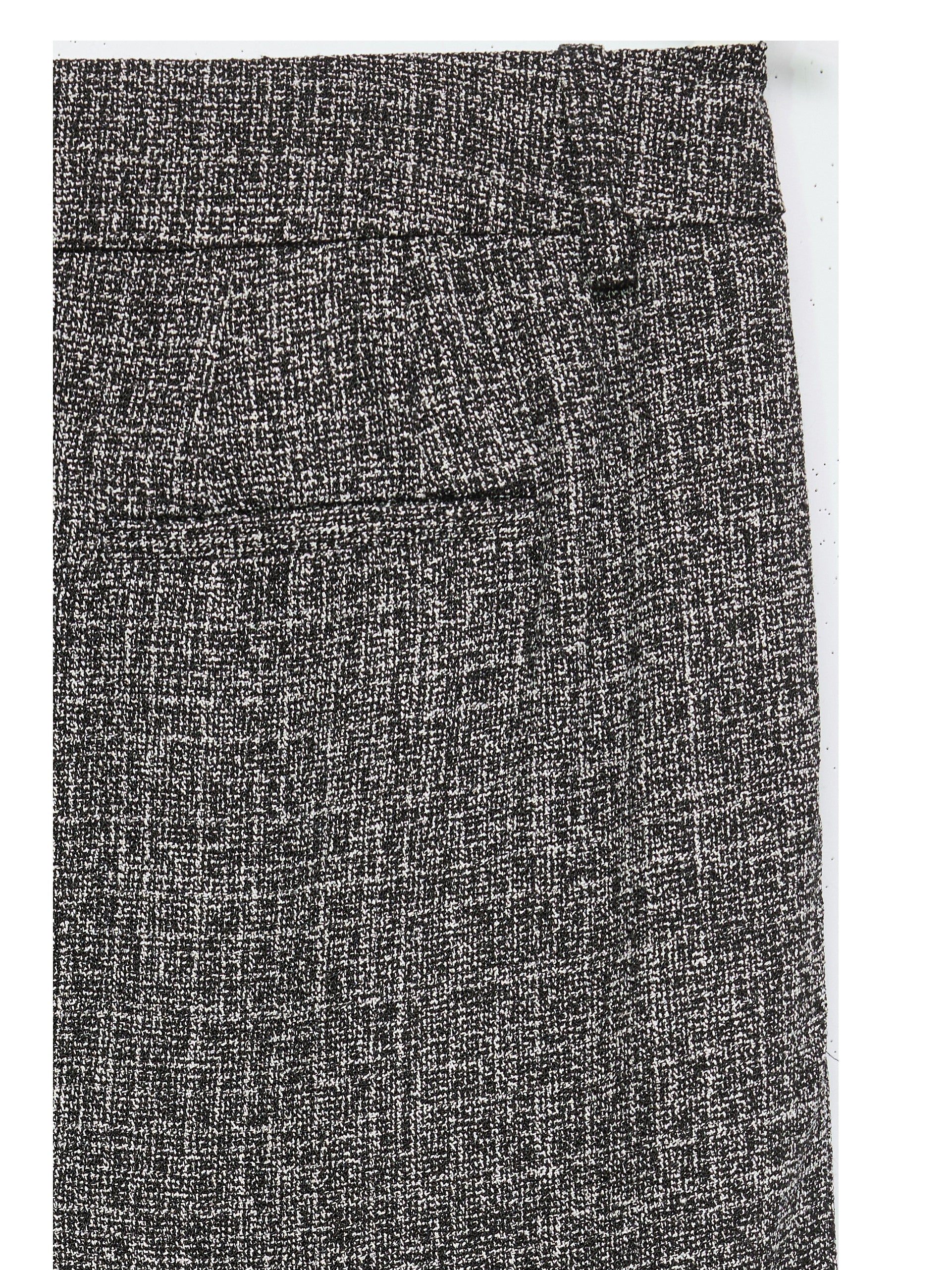 VERO MODA VMPERLE super wide pant in black salt and pepper - Image 3