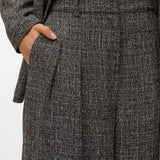 VERO MODA VMPERLE super wide pant in black salt and pepper - Image 6