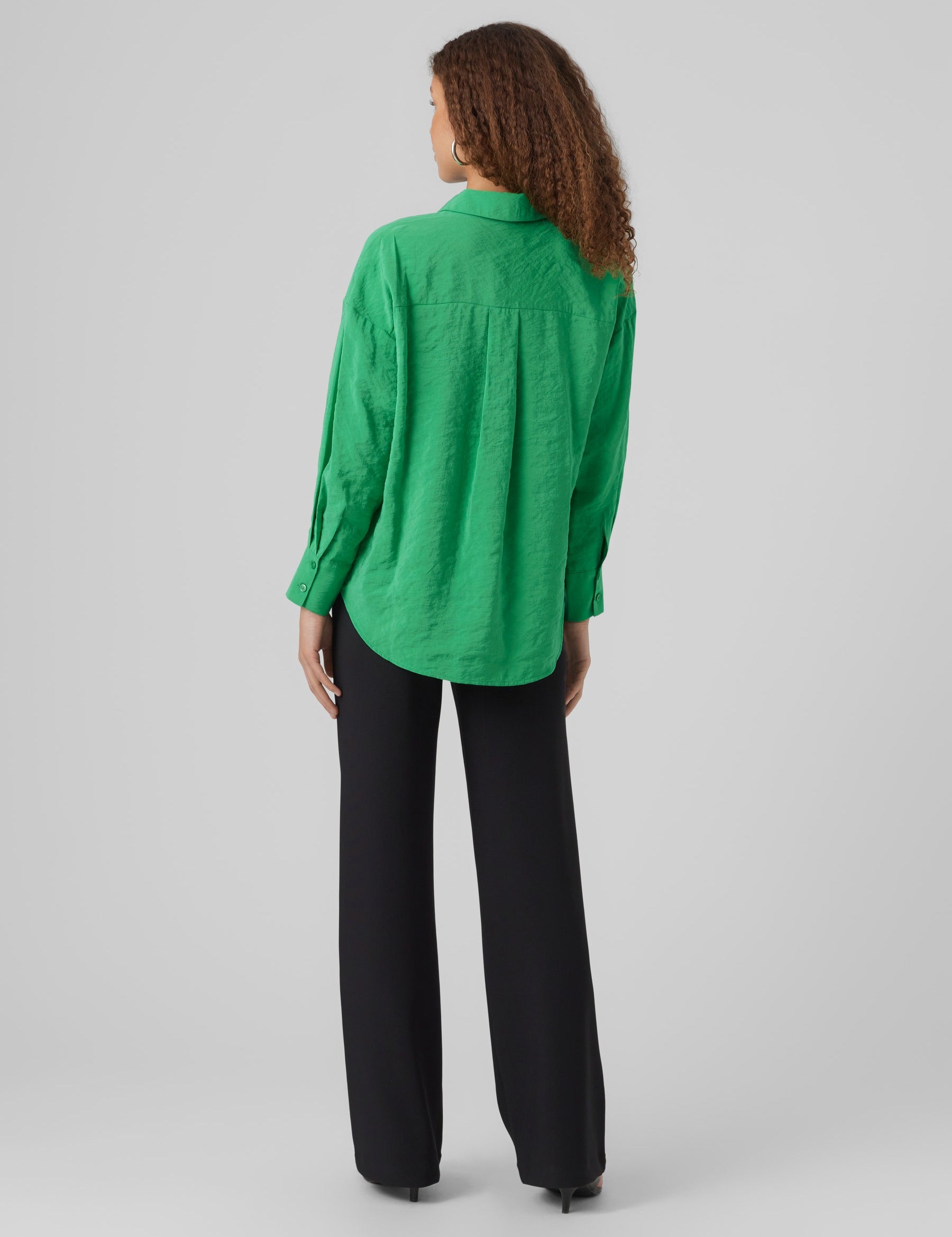 VERO MODA VMQUEENY oversize shirt in cabaret - Image 2