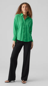 VERO MODA VMQUEENY oversize shirt in cabaret - Image 4