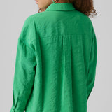 VERO MODA VMQUEENY oversize shirt in cabaret - Image 5
