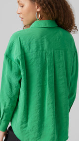 VERO MODA VMQUEENY oversize shirt in cabaret - Image 5