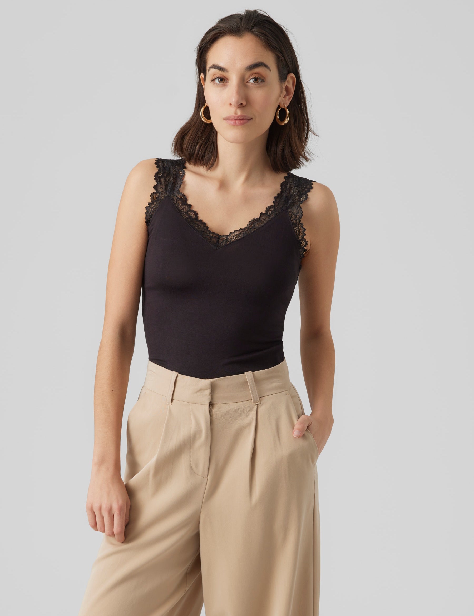 VERO MODA VMROSA top in black - Image 1