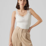 VERO MODA VMROSA top in snow white - Image 1