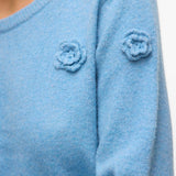 VERO MODA VMROSE o-neck pullover boo in birch melange - Image 6