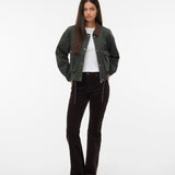 VERO MODA VMSAYLOR denim jacket in grape leaf - Image 1