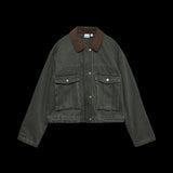 VERO MODA VMSAYLOR denim jacket in grape leaf - Image 3