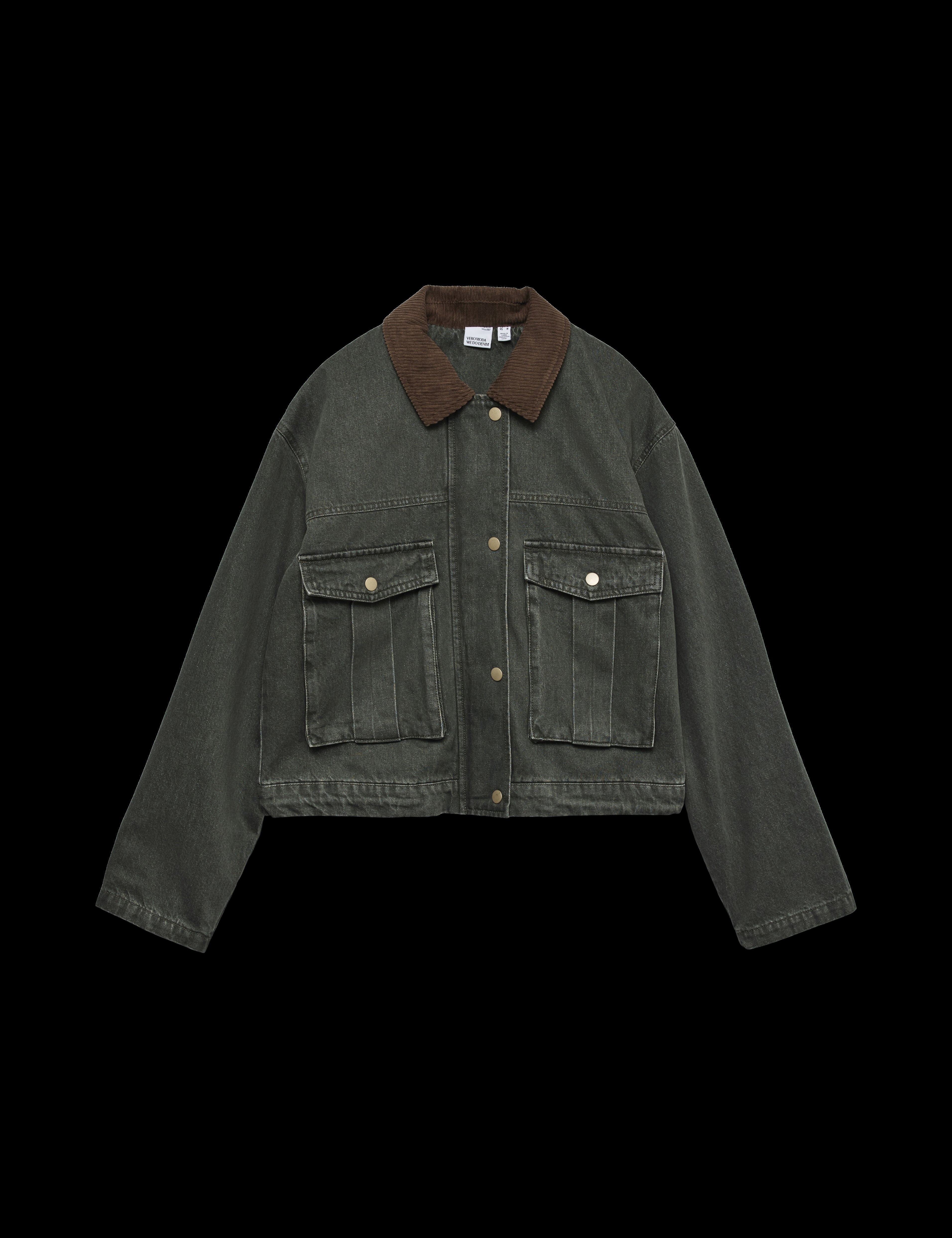 VERO MODA VMSAYLOR denim jacket in grape leaf - Image 3