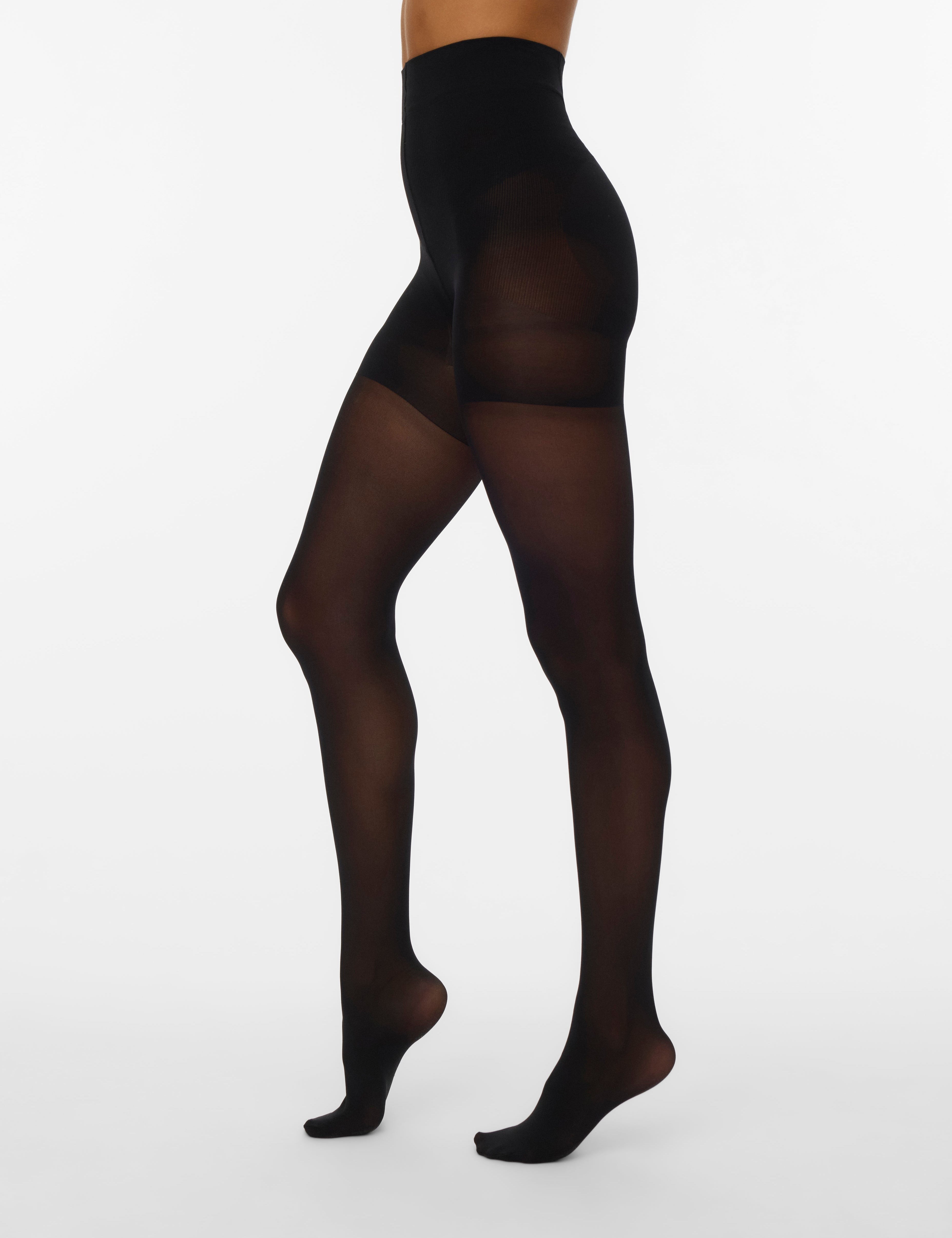 VERO MODA VMSHAPE up tights - den in black - Image 1