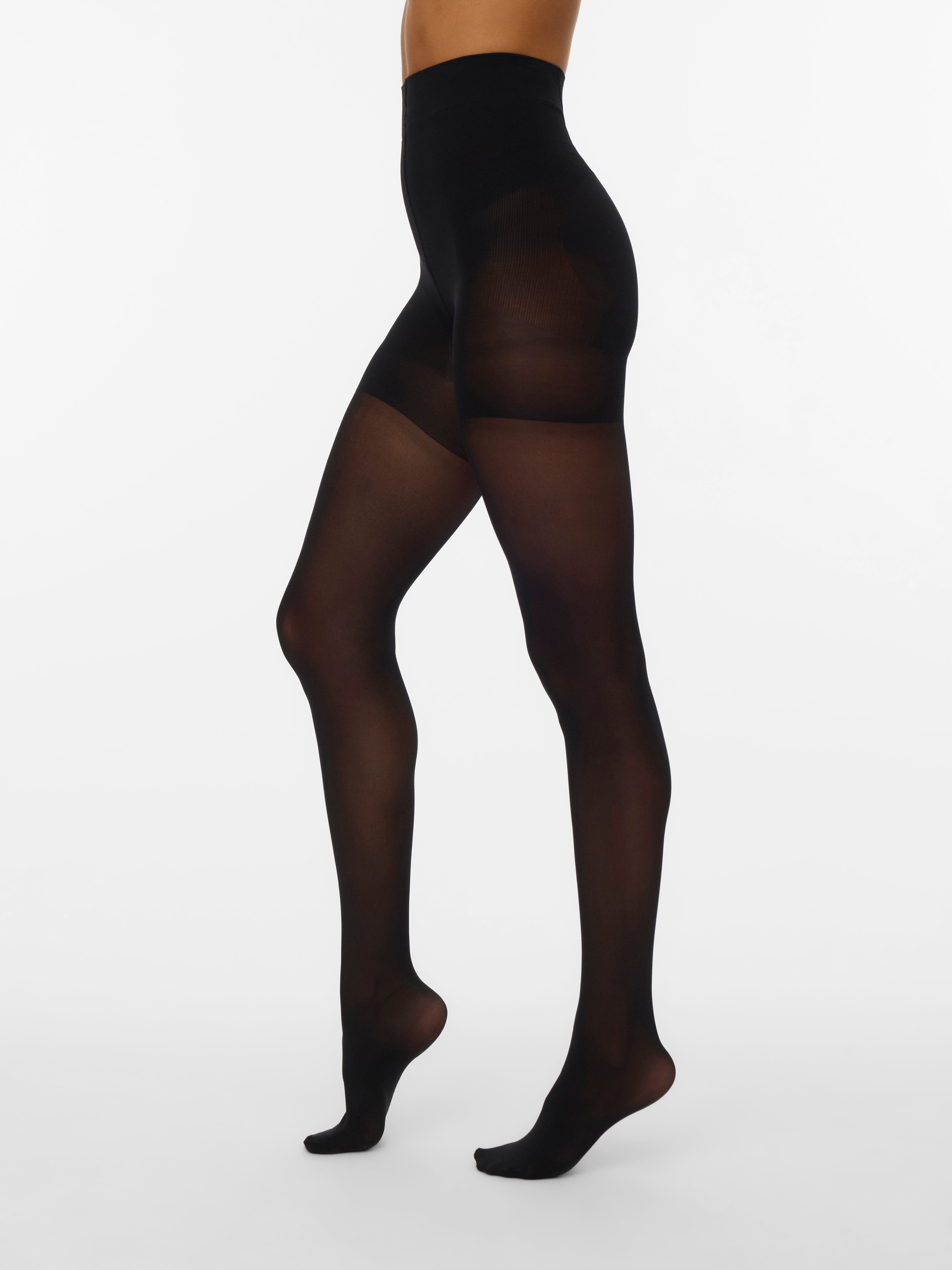 VERO MODA VMSHAPE up tights - den in black - Image 1