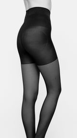 VERO MODA VMSHAPE up tights - den in black - Image 2