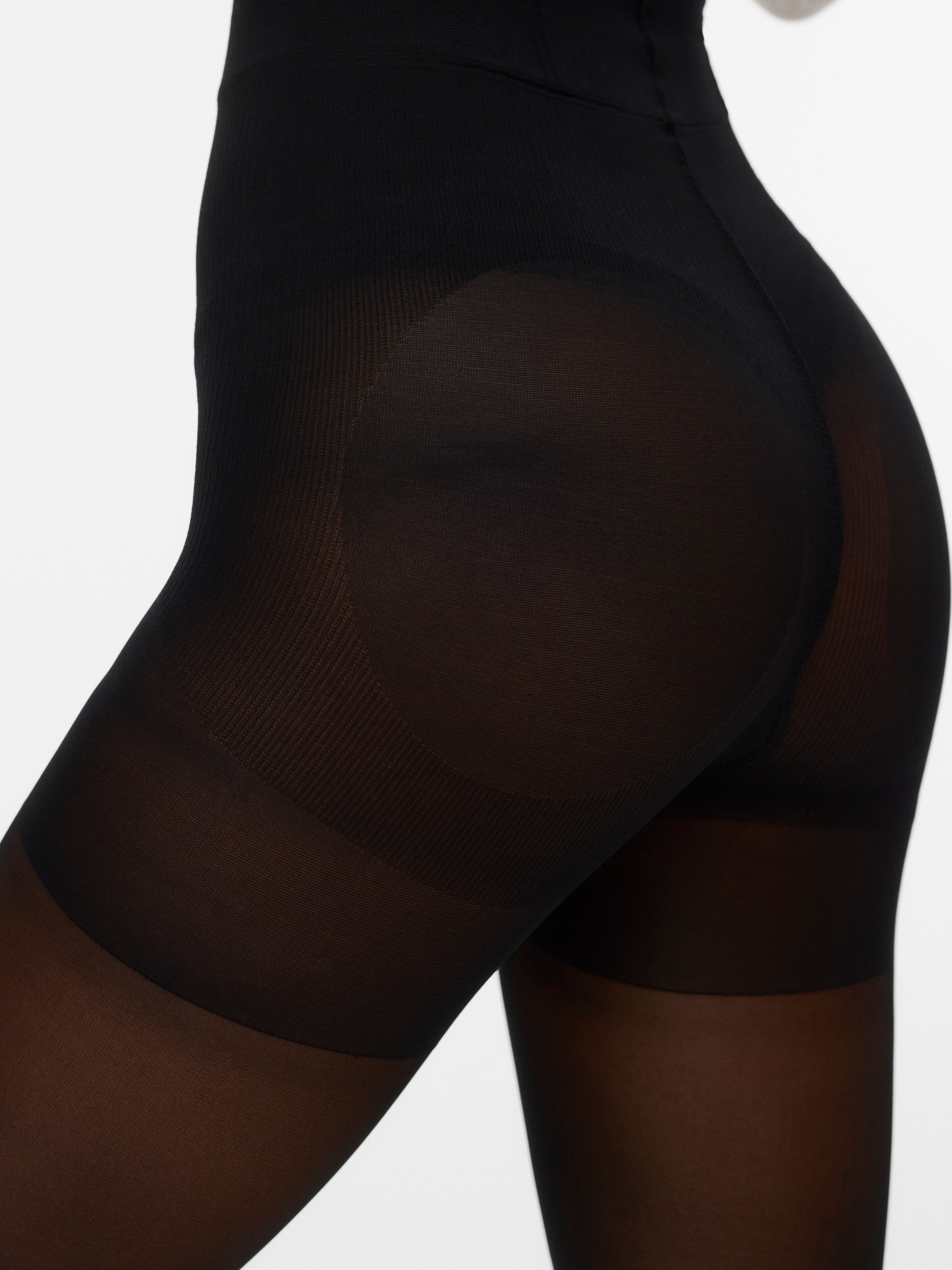 VERO MODA VMSHAPE up tights - den in black - Image 4