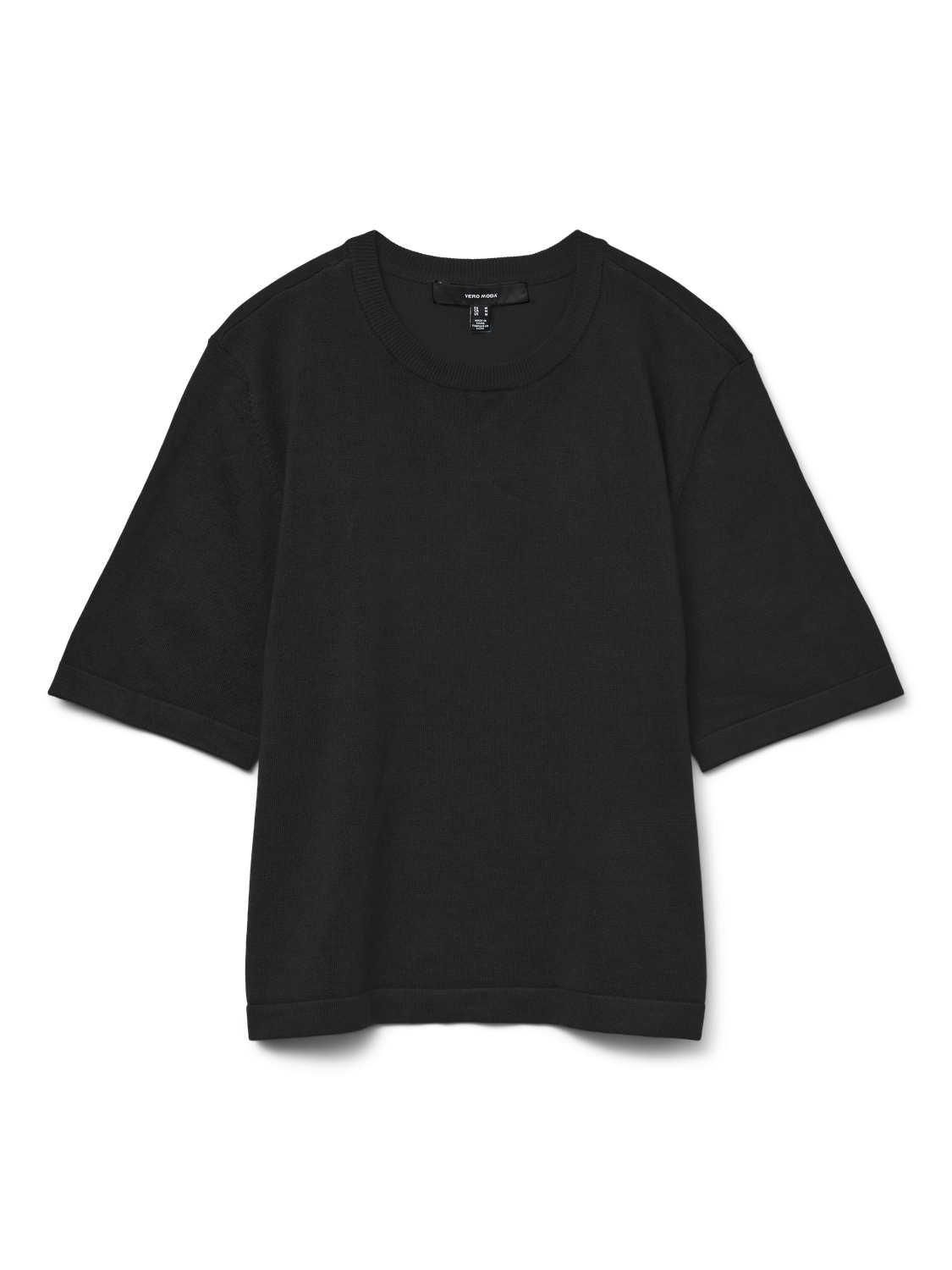 VERO MODA VMSILJE 2/4 o-nck oversize pull in black - Image 3