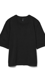 VERO MODA VMSILJE 2/4 o-nck oversize pull in black - Image 3