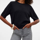 VERO MODA VMSILJE 2/4 o-nck oversize pull in black - Image 5