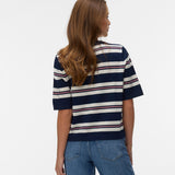 VERO MODA VMSILJE 2/4 o-nck oversize pull in navy blazer - Image 2