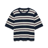 VERO MODA VMSILJE 2/4 o-nck oversize pull in navy blazer - Image 3
