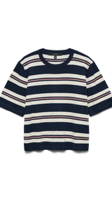 VERO MODA VMSILJE 2/4 o-nck oversize pull in navy blazer - Image 3