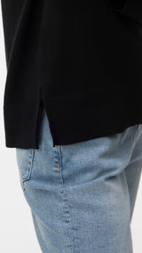 VERO MODA VMSILJE v-neck pullover in black - Image 5