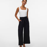 VERO MODA VMSYDNEY paperbag ankle pant in black - Image 1