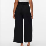 VERO MODA VMSYDNEY paperbag ankle pant in black - Image 2