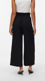 VERO MODA VMSYDNEY paperbag ankle pant in black - Image 2