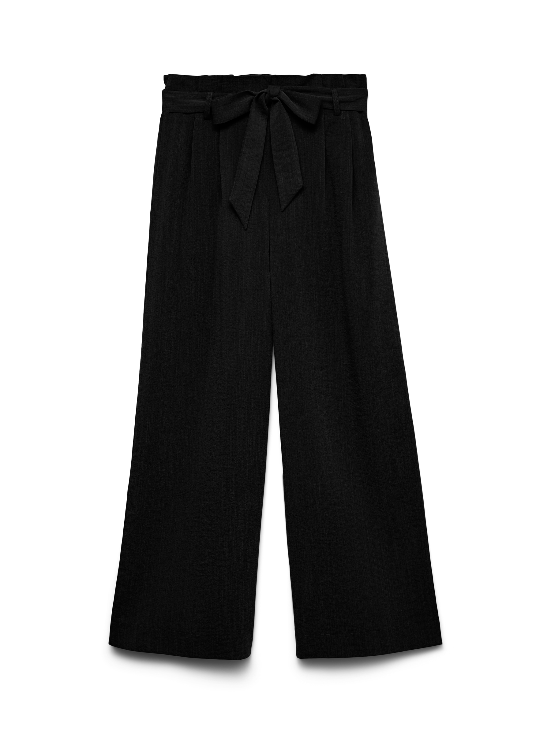 VERO MODA VMSYDNEY paperbag ankle pant in black - Image 3