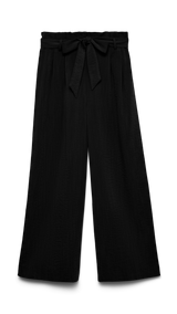 VERO MODA VMSYDNEY paperbag ankle pant in black - Image 3