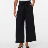 VERO MODA VMSYDNEY paperbag ankle pant in black - Image 4