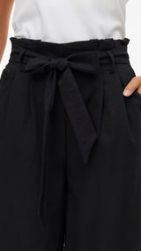 VERO MODA VMSYDNEY paperbag ankle pant in black - Image 5