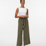 VERO MODA VMSYDNEY paperbag ankle pant in kalamata - Image 1