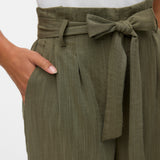 VERO MODA VMSYDNEY paperbag ankle pant in kalamata - Image 5