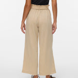 VERO MODA VMSYDNEY paperbag ankle pant in safari - Image 2