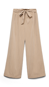 VERO MODA VMSYDNEY paperbag ankle pant in safari - Image 3