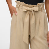 VERO MODA VMSYDNEY paperbag ankle pant in safari - Image 5