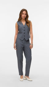 VERO MODA VMTANIA waistcoat - medium grey melange