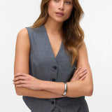 VERO MODA VMTANIA waistcoat - black