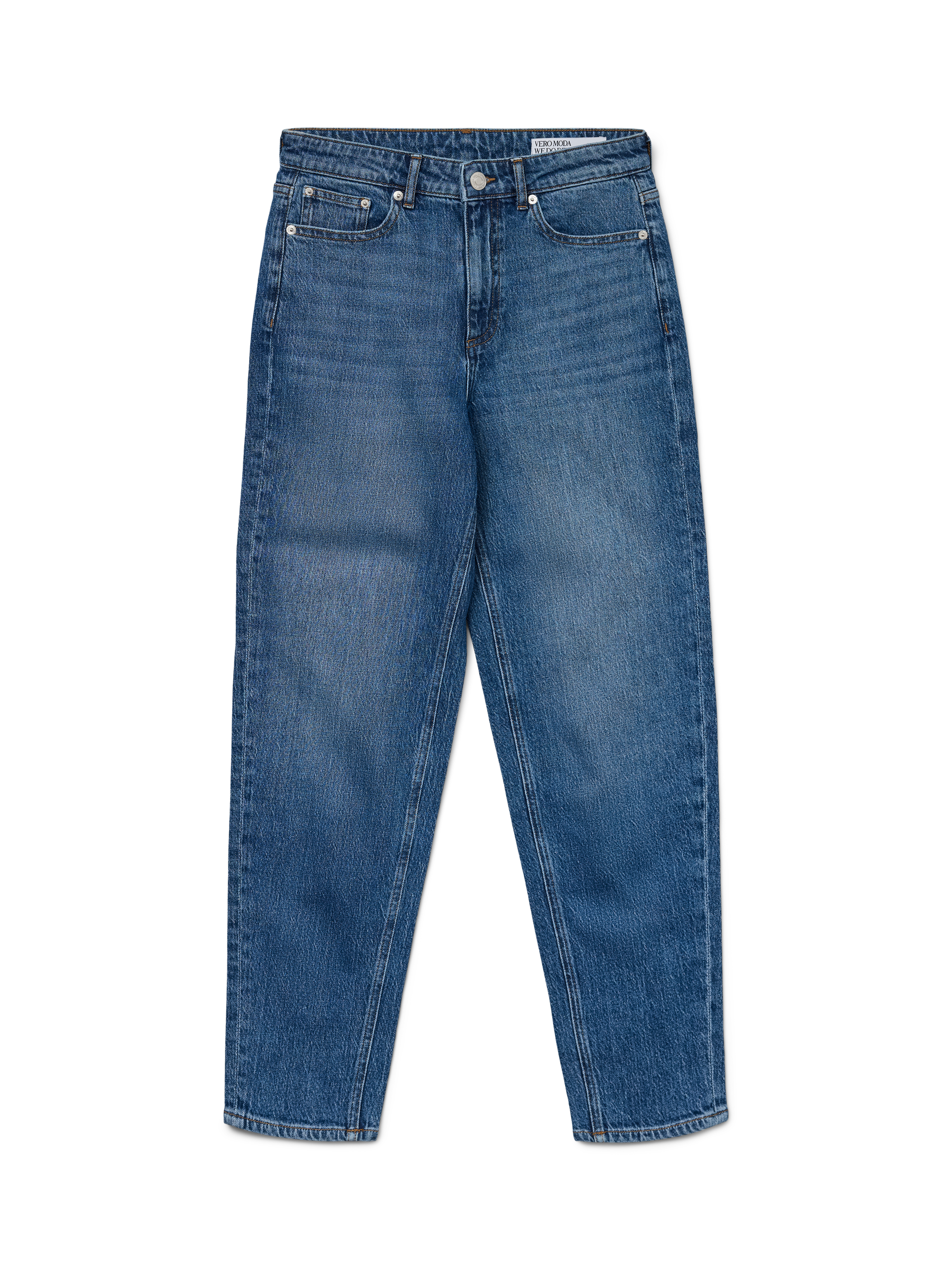 VERO MODA VMTESSA mom jeans in medium blue denim - Image 3
